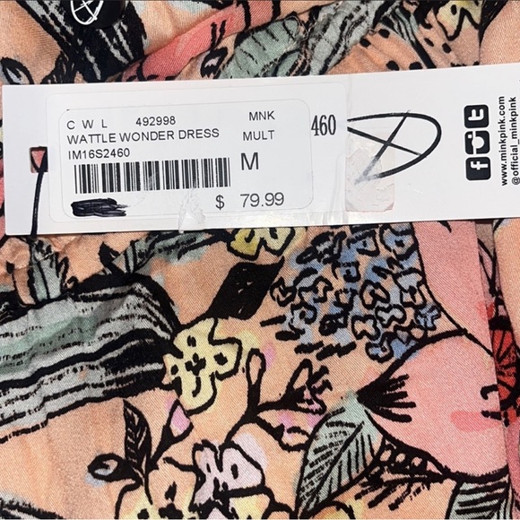 NWT 🆕🏷️ Minkpink Wattle Wonder Dress P2P 18 - Picture 6 of 6
